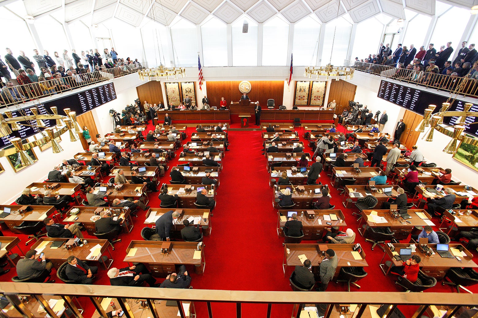 North Carolina's House of Representatives convenes in Raleigh, North Carolina, on Dec. 21, 2016.