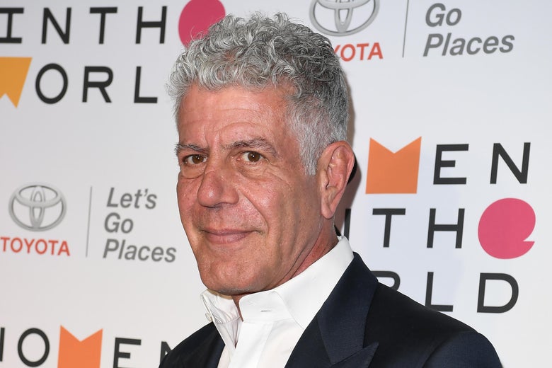 Anthony Bourdain attends the 2018 Women In The World Summit at Lincoln Center on April 12, 2018 in New York City.  / AFP PHOTO / ANGELA WEISS        (Photo credit should read ANGELA WEISS/AFP/Getty Images)