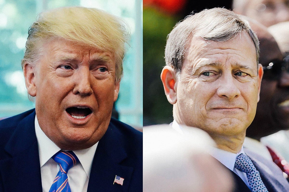 The census case is down to Donald Trump vs. John Roberts.