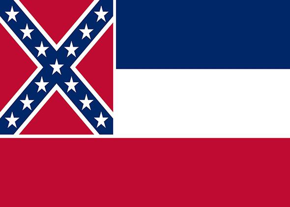 The flag of Mississippi.