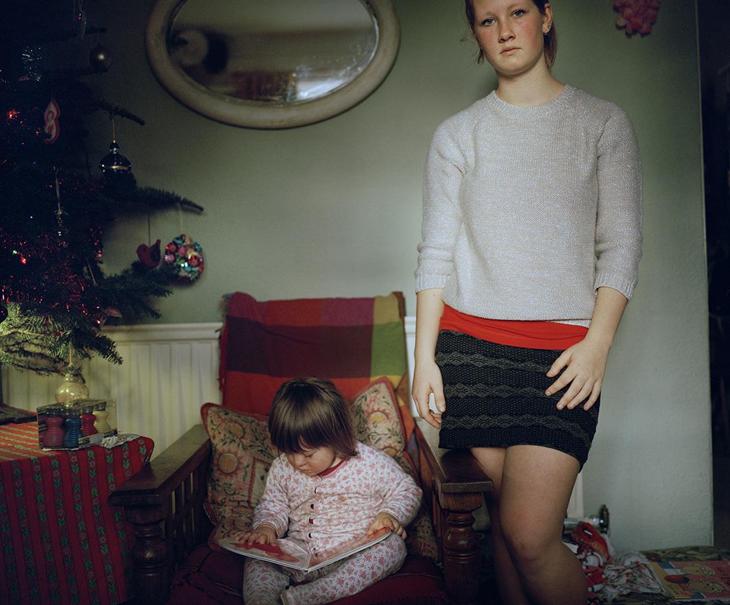 Alice and Martha Christmas Morning.