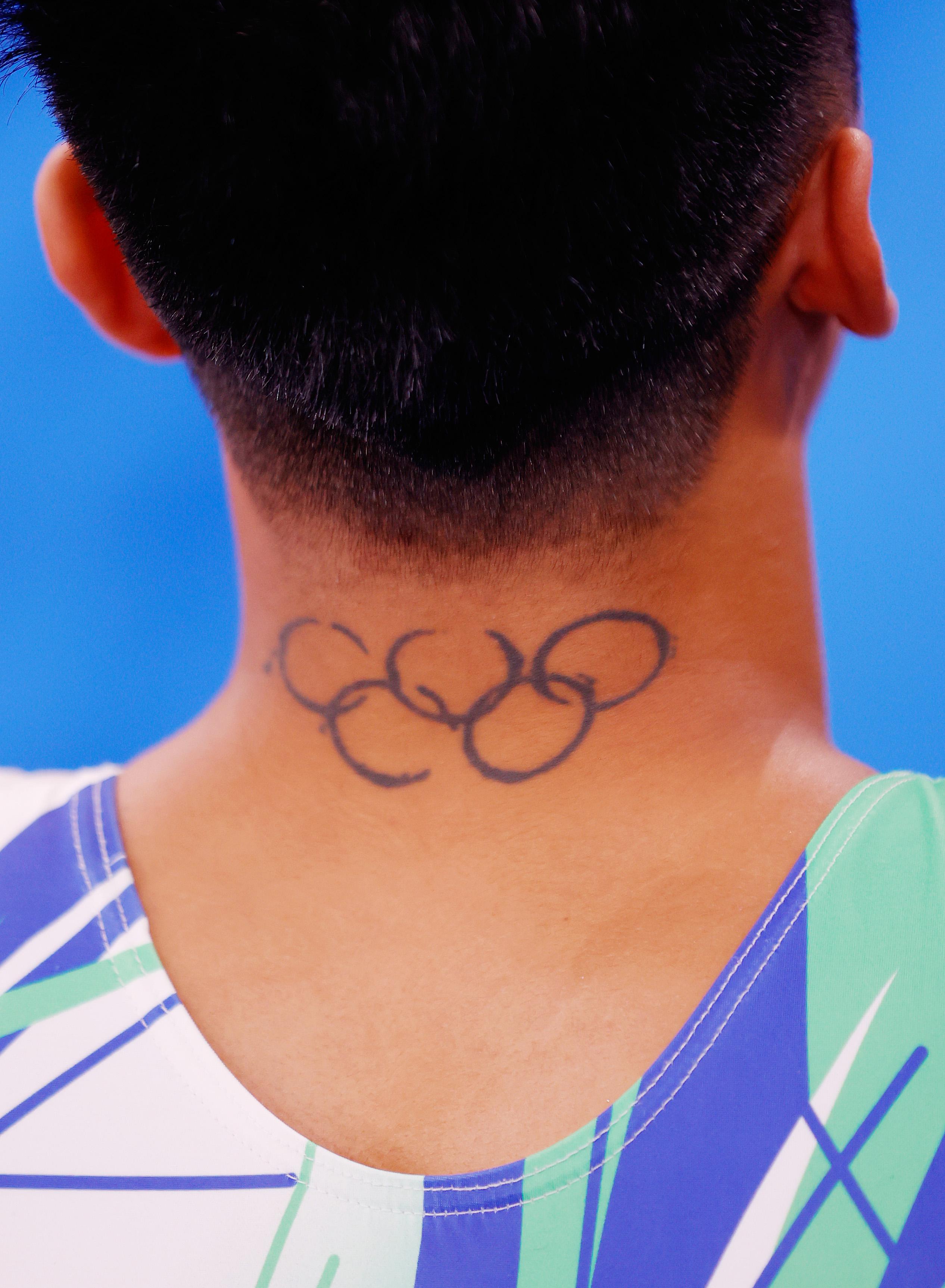 Bauke Blomme  Olympic rings tattoo design