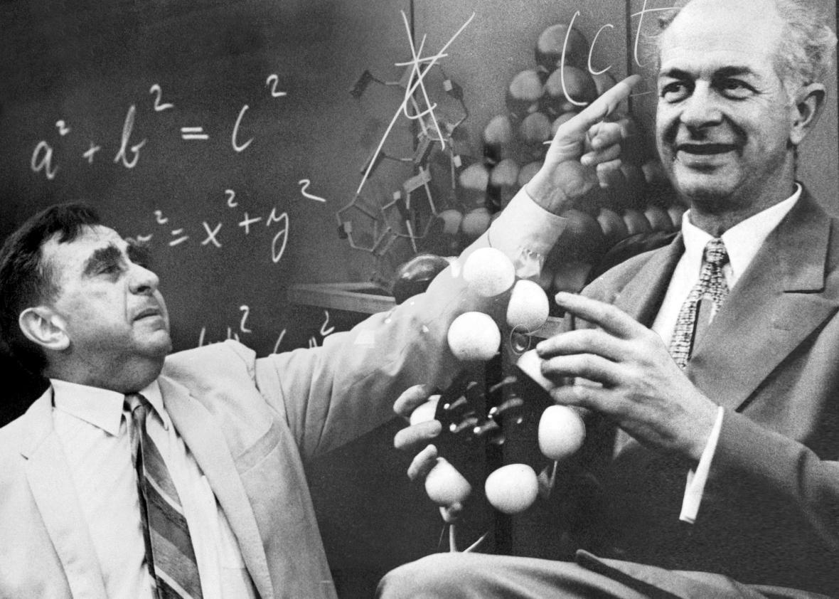 Edward Teller and Linus Pauling