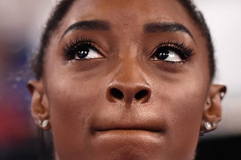 Simone Biles' decision to drop out of the Olympics doesn't have to be strong.