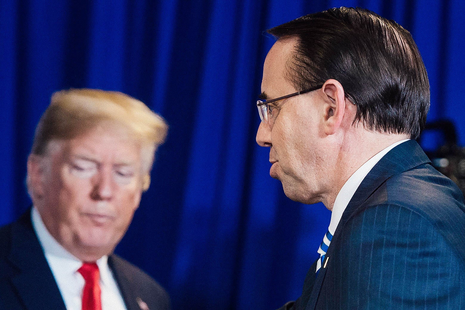 Donald Trump and Rod Rosenstein.