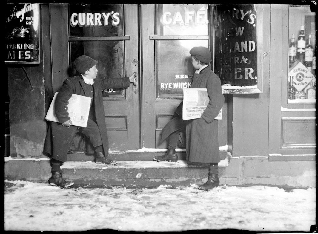 Lewis Hine S Photos Of Children Selling Newspapers On View At The International Center Of Photography