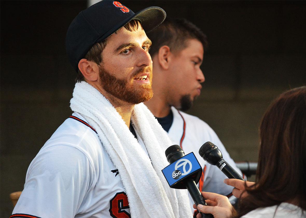 Sean Conroy, the first openly gay player in pro baseball history, was signed by accident image