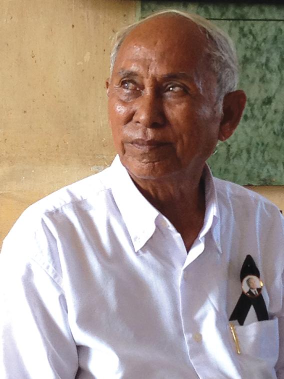 Chum Mey, survivor of the genocide.