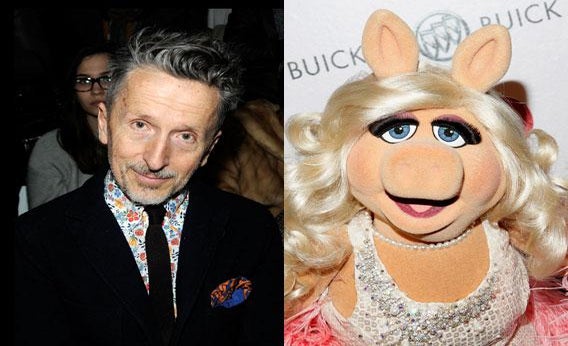 Simon Doonan and Miss Piggy. 