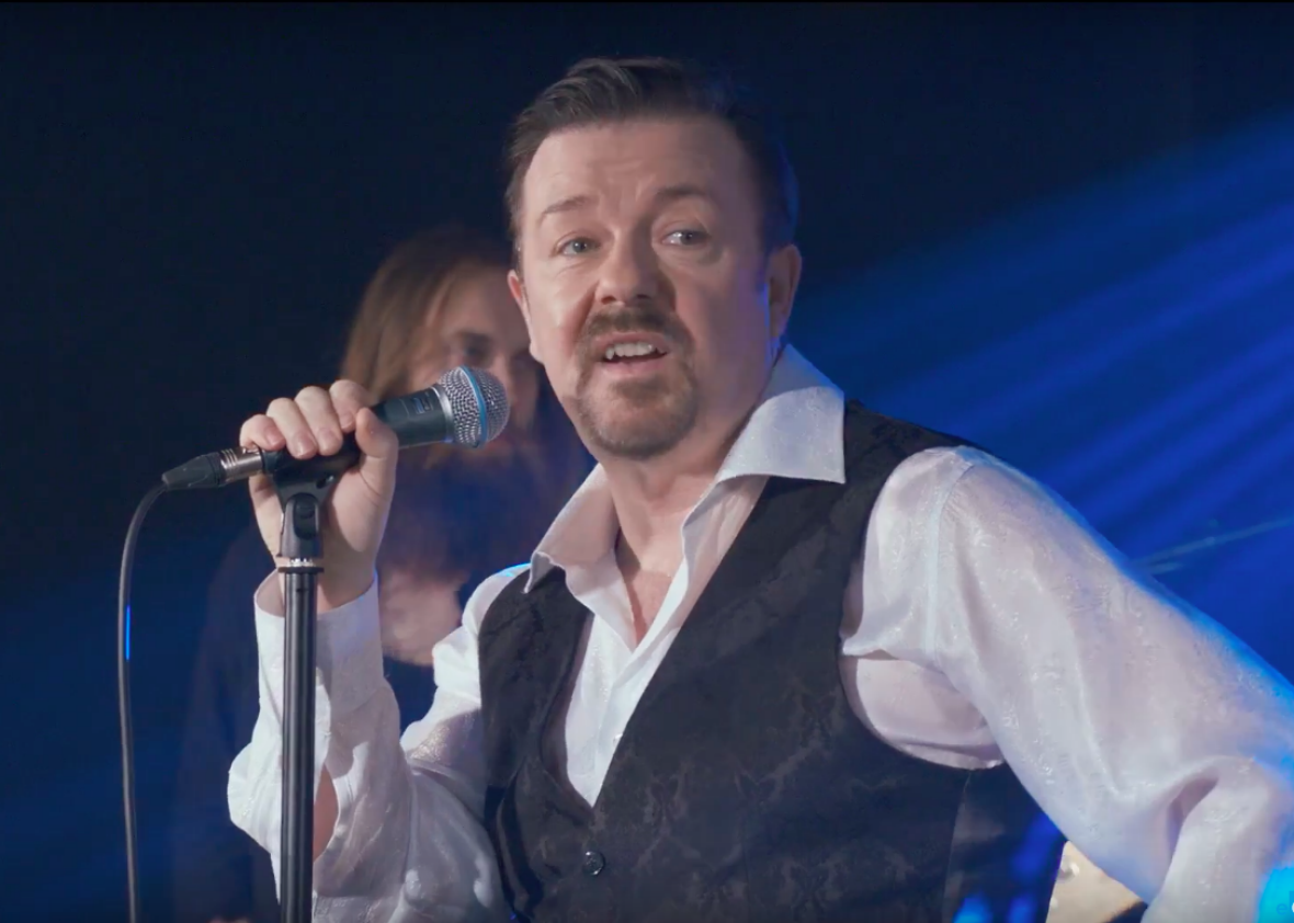 Ricky Gervais returns as David Brent in Life on the Road trailer (VIDEO).
