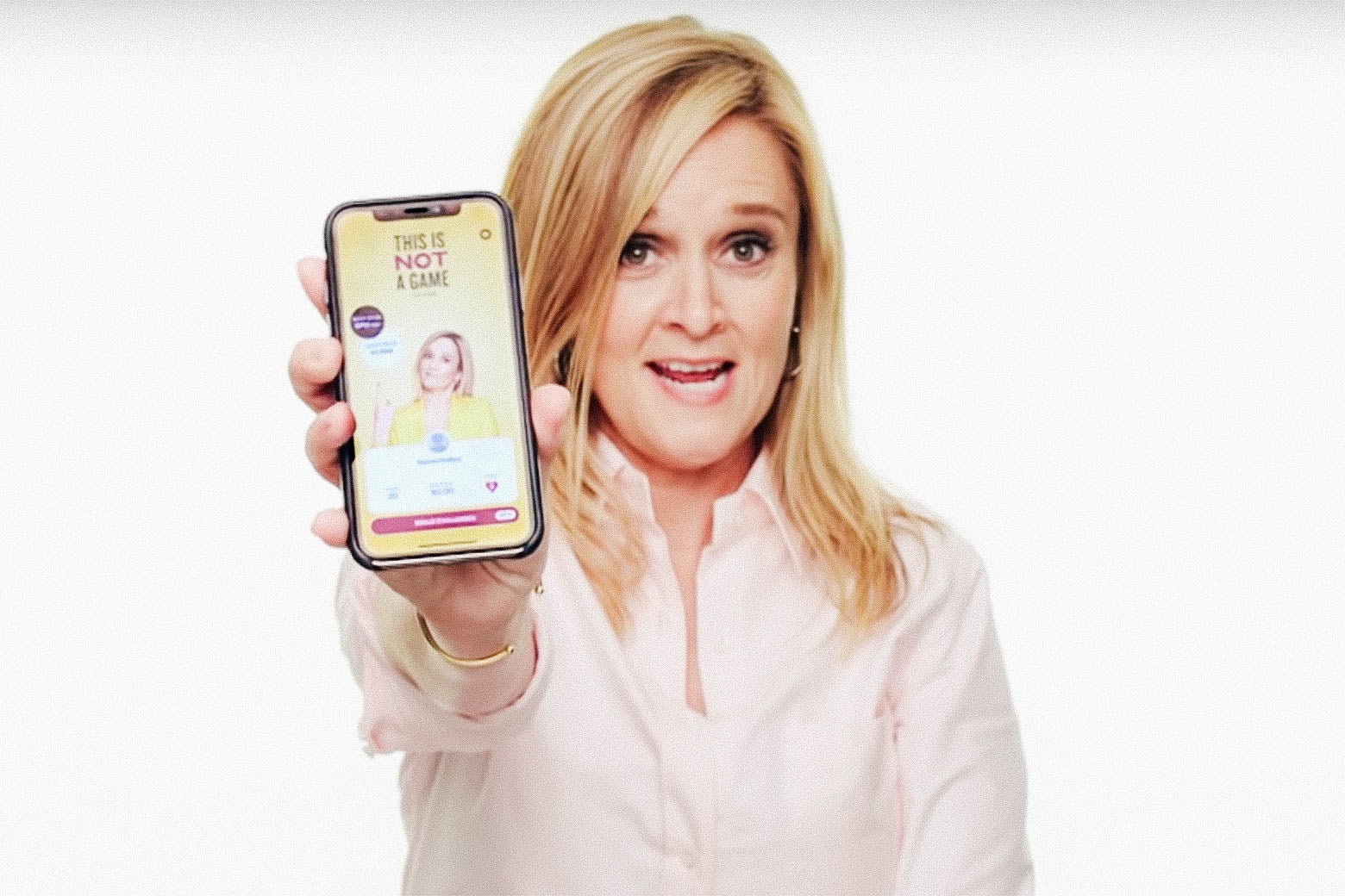 Midterm elections: Full Frontal's Samantha Bee introduces trivia app This Is Not a Game.