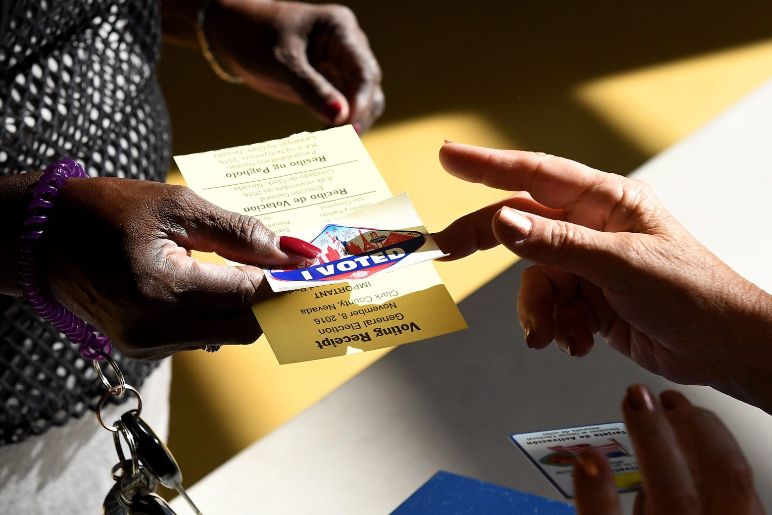 Elderly poll workers are one threat to election security.