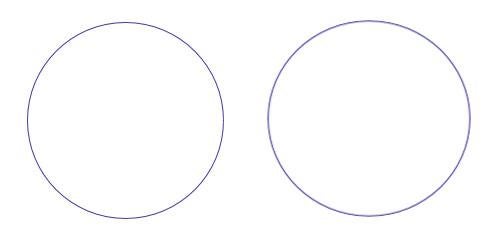 circle and ellipse