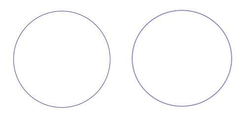 circle and ellipse