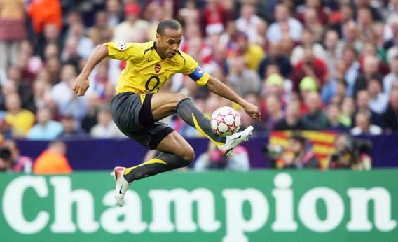 Arsenal's French forward and team captain Thierry Henry during the UEFA Champion's League final match, 17 May 2006.