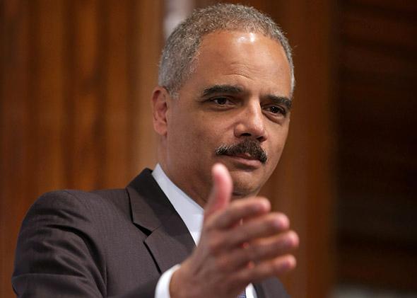 Attorney General Eric Holder delivers remarks during the NAACP Legal Defense Fund's luncheon to commemorate the Supreme Court's 1954 Brown v. Board of Education.