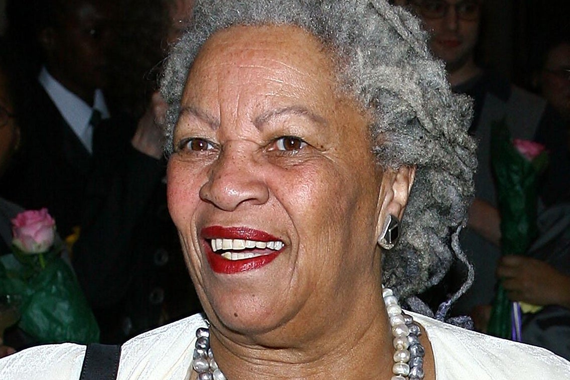 Toni Morrison at an event.