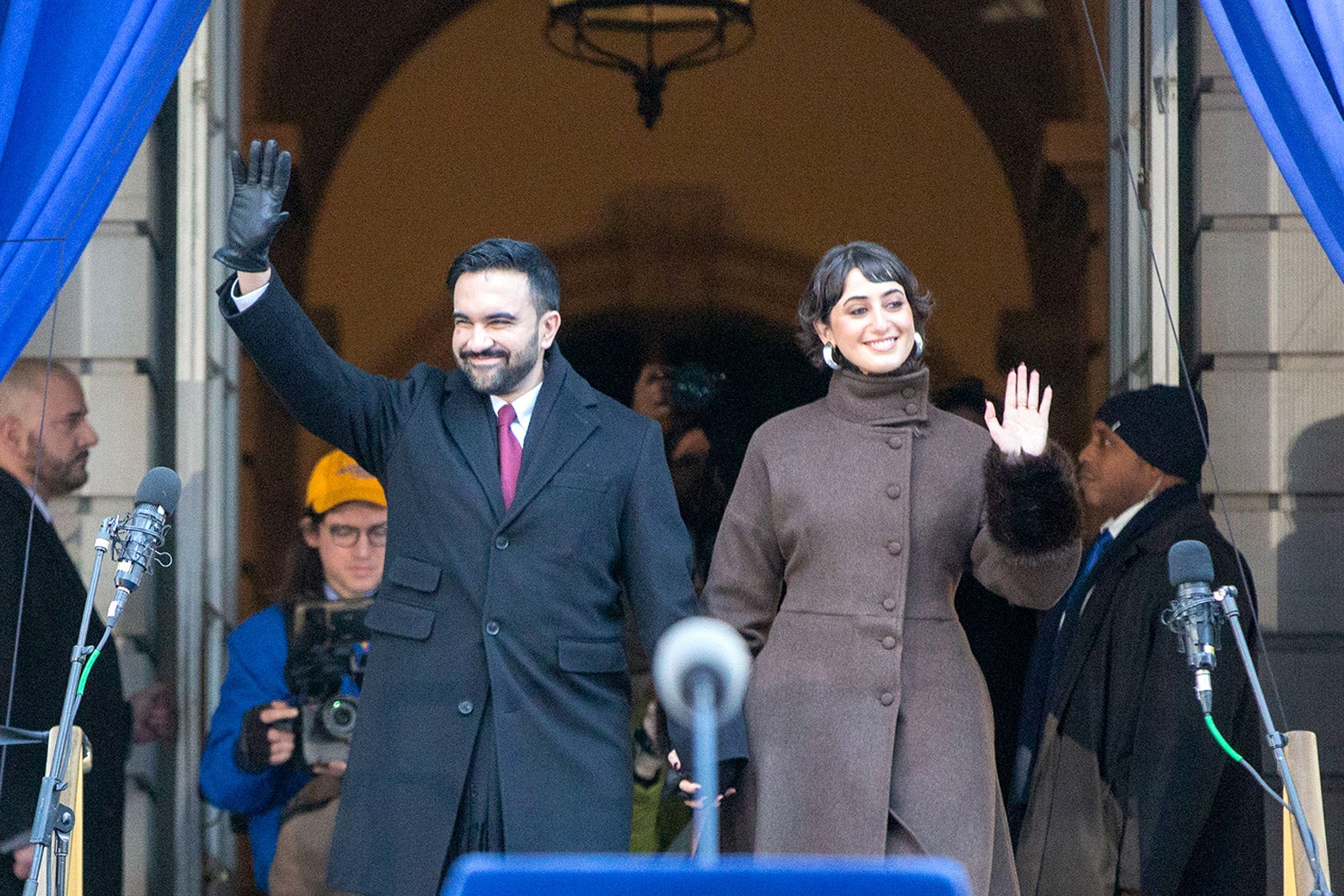 Zohran Mamdani and Rama Duwaji.