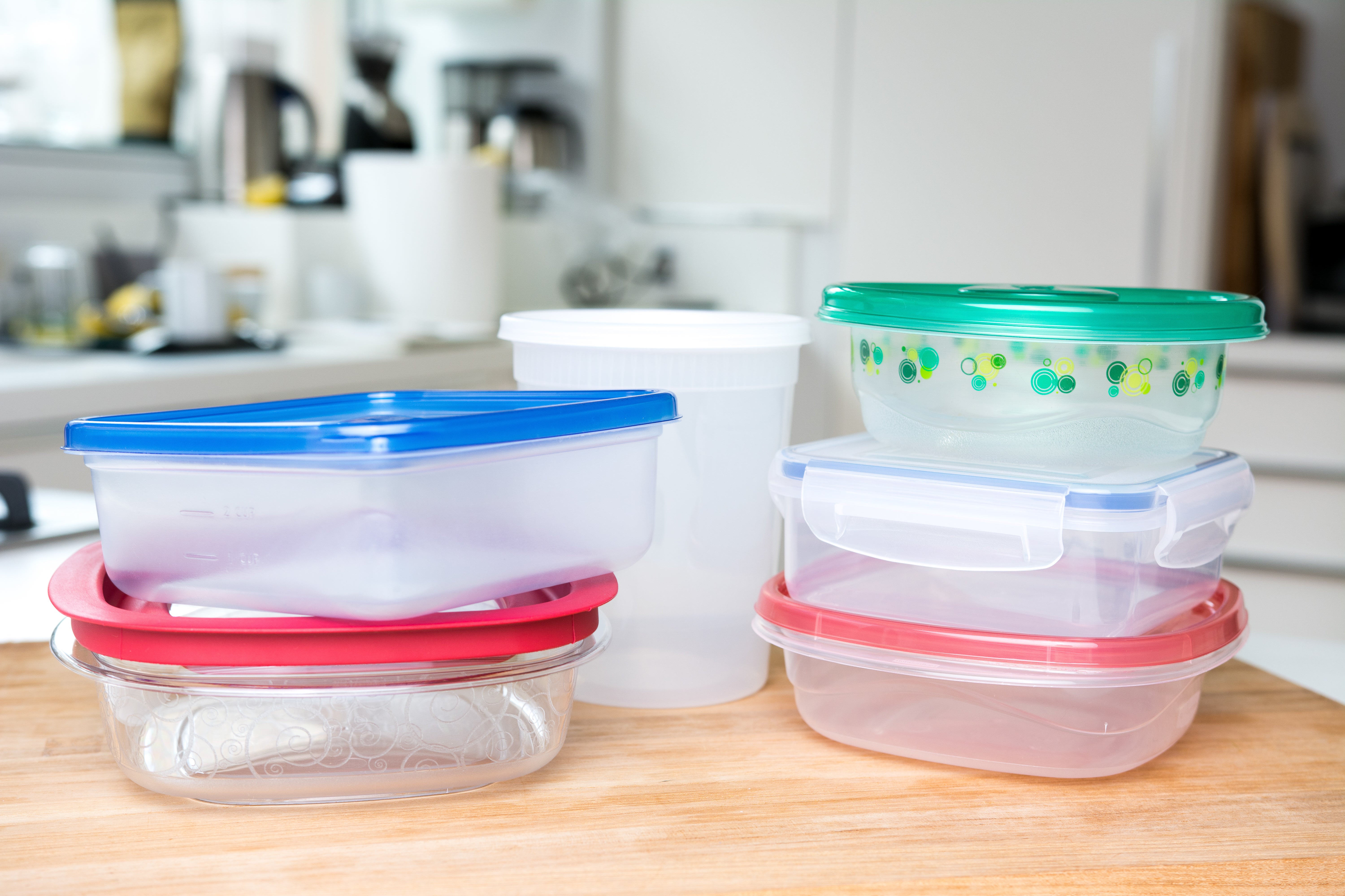 assorted tupperware