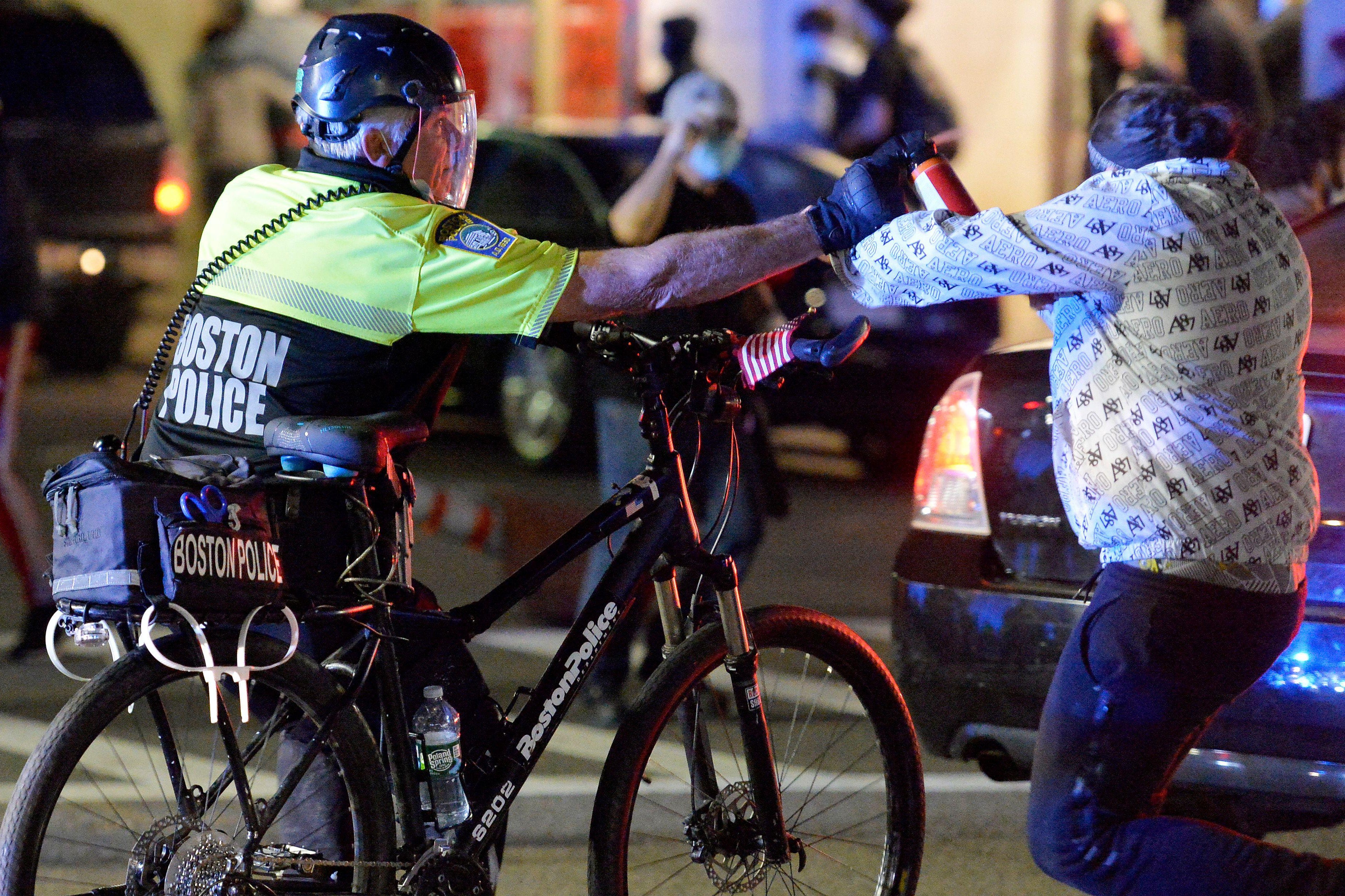 Bodycam videos show Boston police violently attacking George Floyd protesters. - Vimarsana News