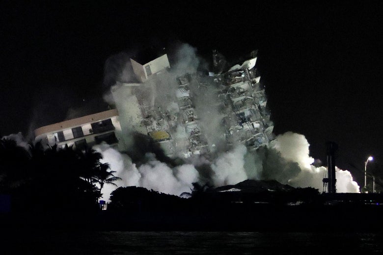 Search Resumes After Remainder of South Florida Condo Demolished Ahead of Storm