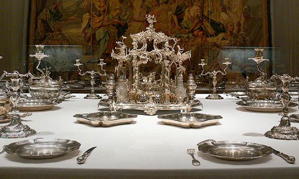 The table setting of the Hildesheim prince bishop, 1763, Munich.