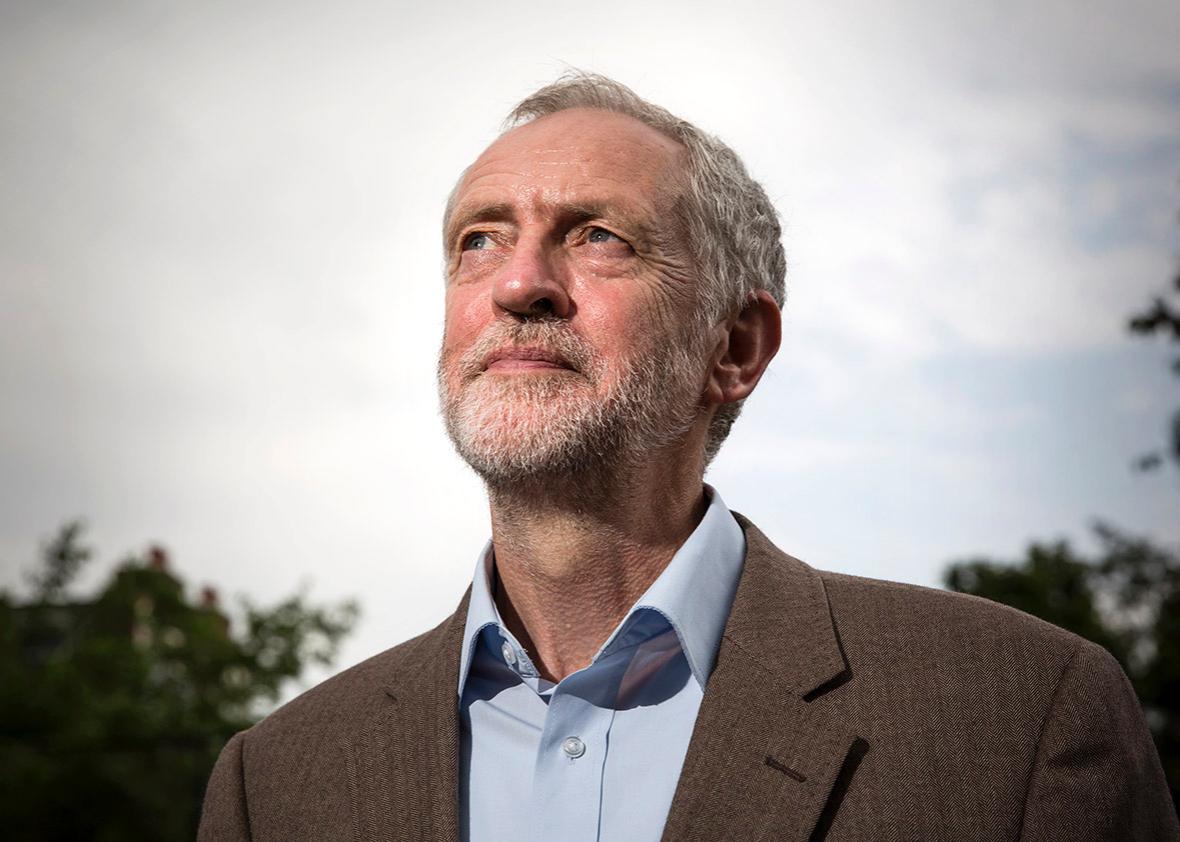 Jeremy Corbyn poses for a portrait on July 16, 2015 in London.