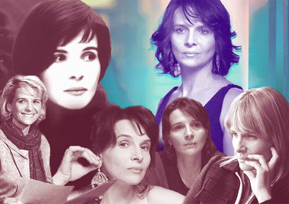 Juliette Binoche in Flight of the Red Balloon, Blue, Certified Copy, Caché, Clouds of Sils Maria, and Summer Hours.