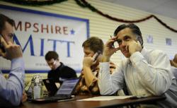 Republican presidential hopeful Mitt Romney.