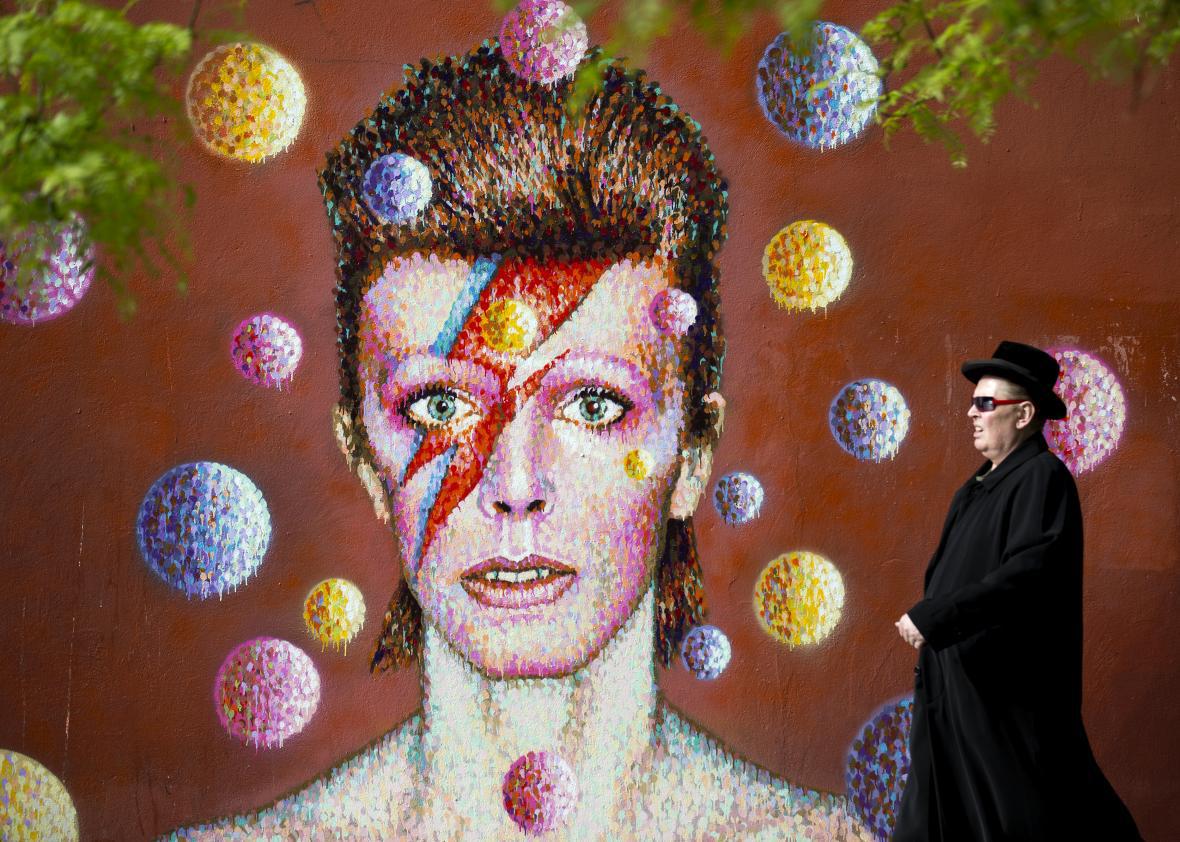 A mural for David Bowie in his hometown of Brixton.