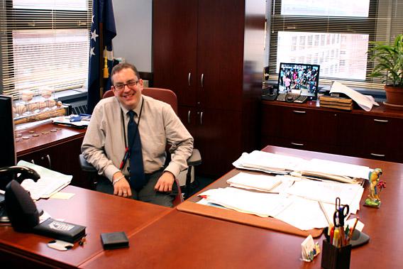 Michael Hoffman in his office.