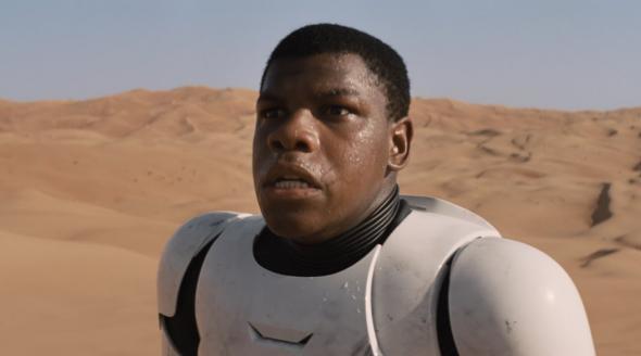 Finn in Star Wars: The Force Awakens