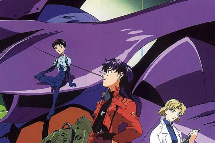Evangelion's Shinji, Misato, Ritsuko and Unit 0-1