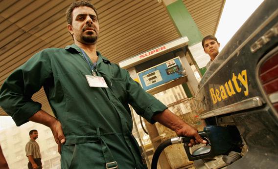 Gas station in Iraq.
