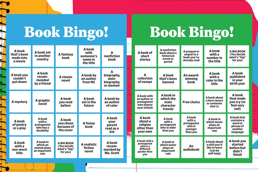 Kitap tombala kartları