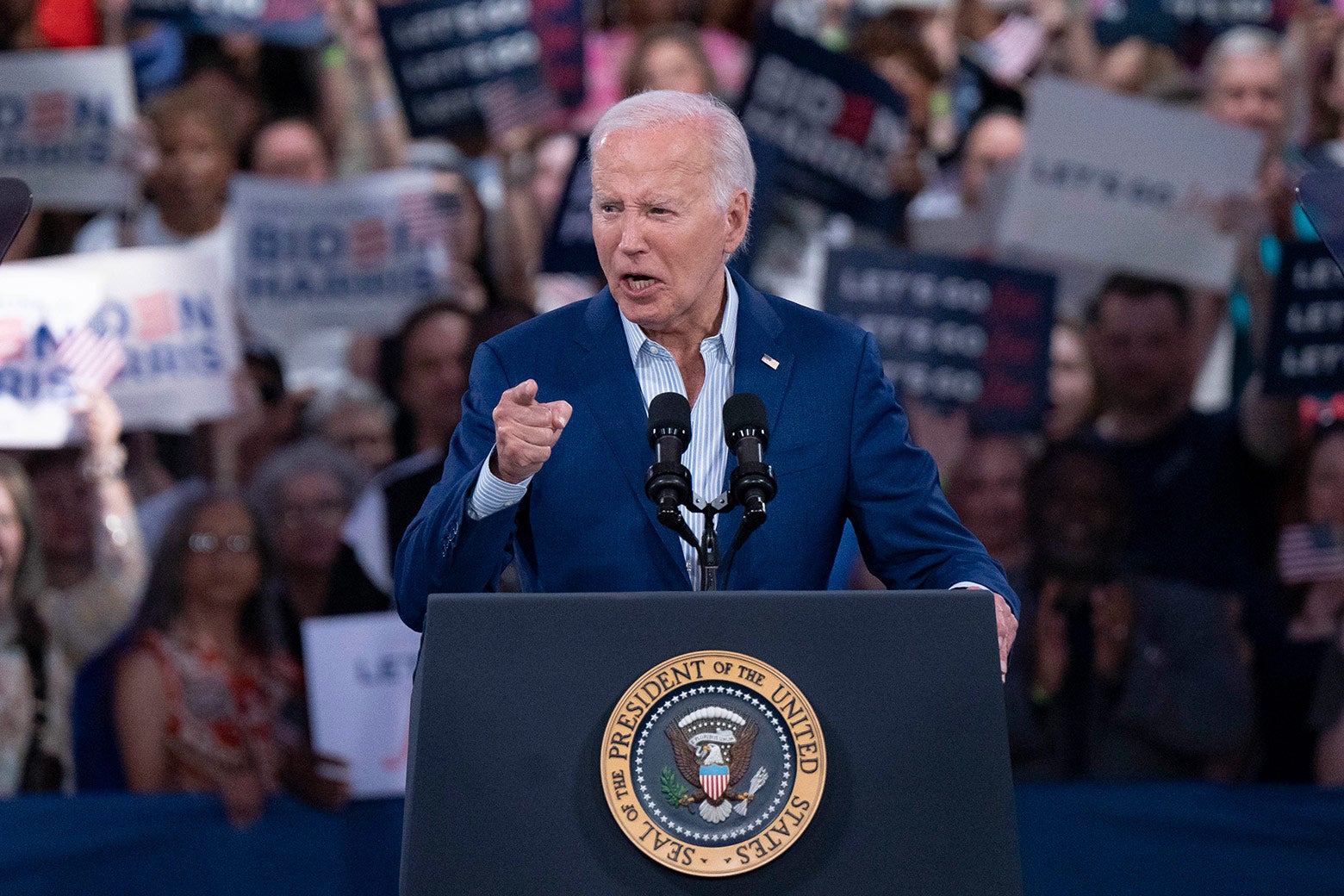 Biden Has Landed on His Justification for Staying in the Race