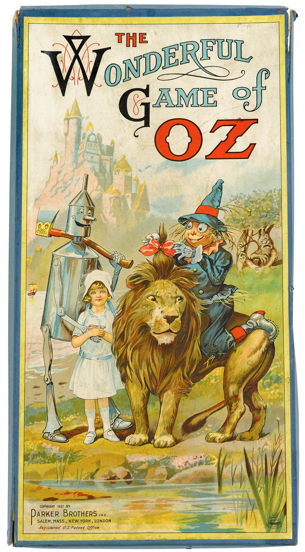 Wizard of Oz: Story-based board game sold in the 1920s.