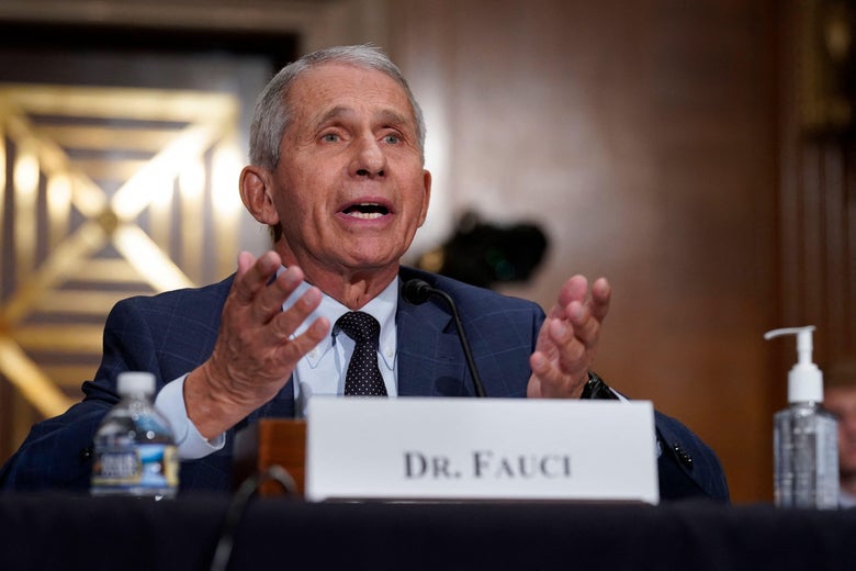 Dr. Anthony Fauci, director of the National Institute of Allergy and Infectious Diseases, answers a question during a hearing on Capitol Hill in Washington, D.C. on July 20, 2021.