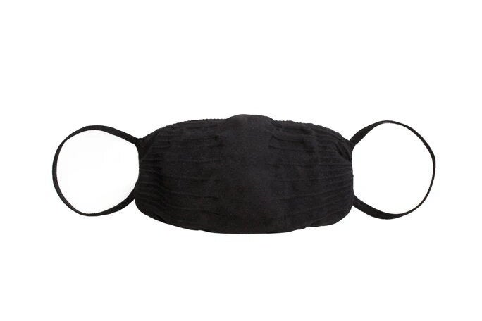 A black nylon mask