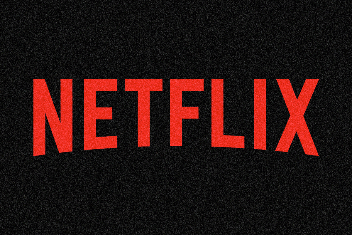 Netflix Logo being interrupted by static.