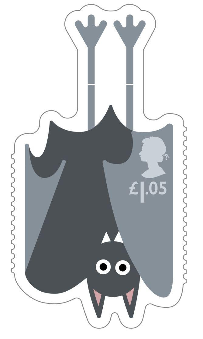 Animail Bat stamp 400%