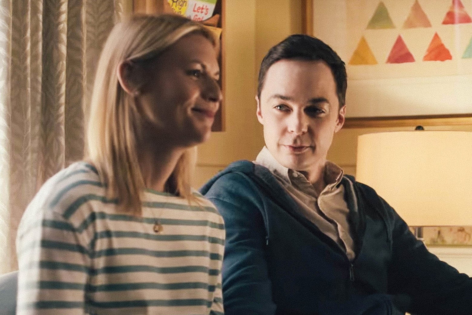 Claire Danes and Jim Parsons in A Kid Like Jake.