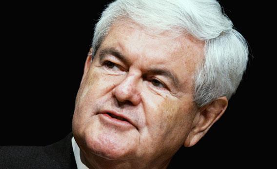 Republican presidential candidate, former Speaker of the House Newt Gingrich 