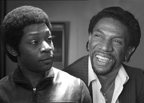 Nelsan Ellis as Bobby Byrd in Get On Up, left, and Bobby Byrd, right, on July 16, 1987 in London, England.