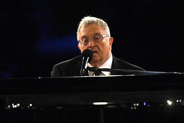 Randy Newman performs on Feb. 10 in Los Angeles.