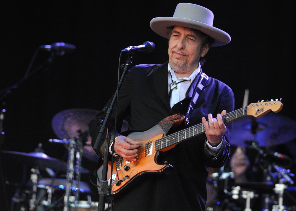 Bob Dylan, elusive as ever.