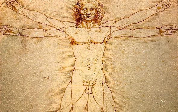 The vitruvian deals man