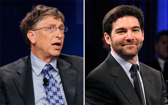 LinkedIn CEO Jeff Weiner and Bill Gates, Microsoft Chairman and Co-Chair and Trustee of the Bill & Melinda Gates Foundation.