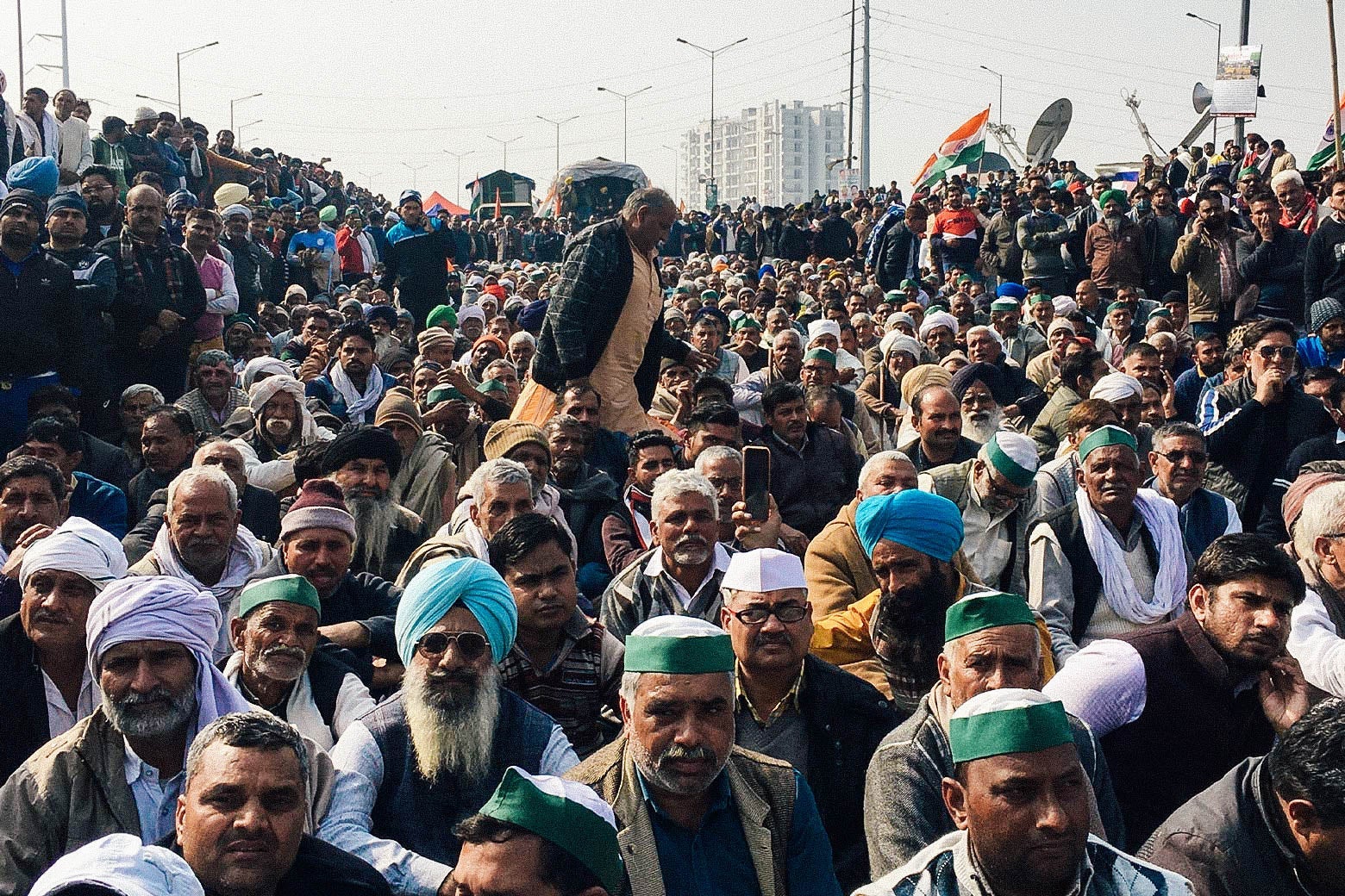 A crowd of people.