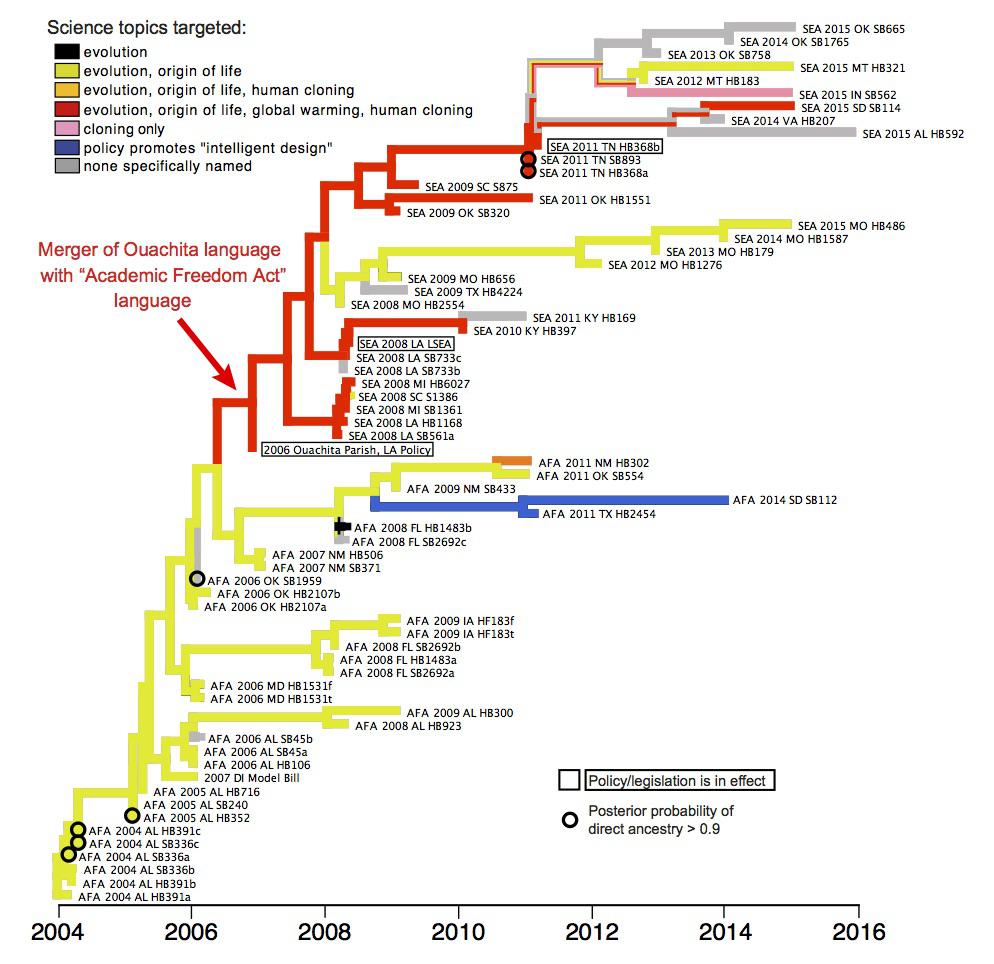 Matzke’s original phylogenetic tree of anti-evolution legislation
